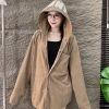 Áo khoác chống nắng Kate nhung gân nón to, vải dày vừa, freesize 40-60, giá 200k 8