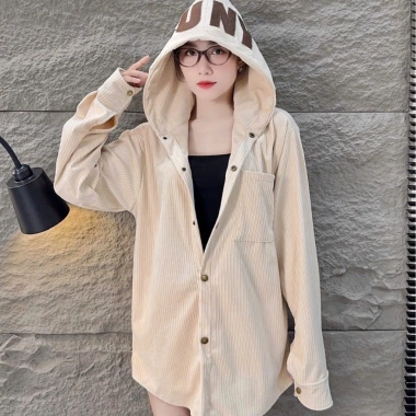 Áo khoác chống nắng Kate nhung gân nón to, vải dày vừa, freesize 40-60, giá 200k 10 Áo khoác chống nắng Kate nhung gân nón to, vải dày vừa, freesize 40-60, giá 200k 10