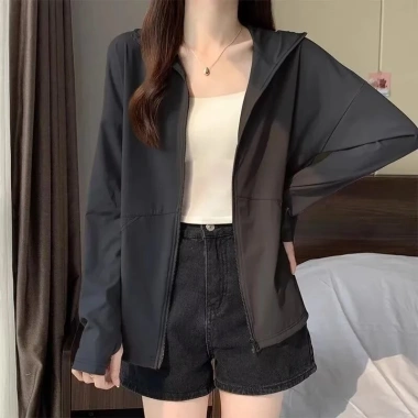 Áo khoác chống nắng lụa băng mùa hè nhẹ cho nữ - UV 100 - Giá 199.800 VND 2