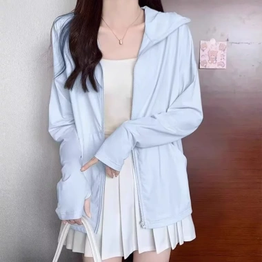 Áo khoác chống nắng lụa băng mùa hè nhẹ cho nữ - UV 100 - Giá 199.800 VND 3