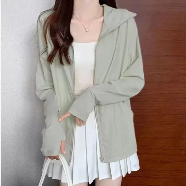 Áo khoác chống nắng lụa băng mùa hè nhẹ cho nữ - UV 100 - Giá 199.800 VND 8