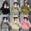 Áo khoác chống nắng mảnh gân NGTS, túi sườn, chạy sọc nhung, gân tăm, freesize 40-60kg - 210.000 2