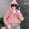 Áo khoác chống nắng mảnh gân NGTS, túi sườn, chạy sọc nhung, gân tăm, freesize 40-60kg - 210.000 5