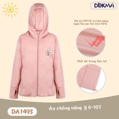 Áo khoác chống nắng mềm mại, co giãn, bảo vệ UV Dokma DA2.165 DA2.724 giá 169.000 VND 4