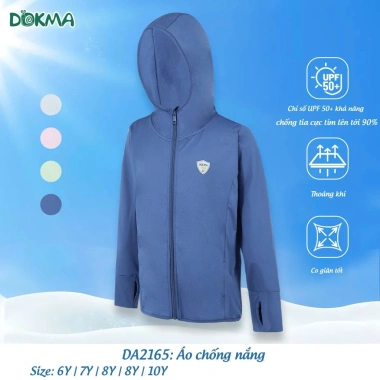 Áo khoác chống nắng mềm mại, co giãn, bảo vệ UV Dokma DA2.165 DA2.724 giá 169.000 VND 8
