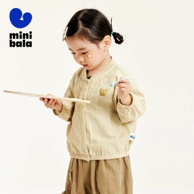 Áo khoác chống nắng Minibala mùa hè cho bé trai & bé gái - Cotton nguyên chất, thoáng mát, chống UV