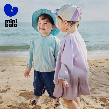 Áo khoác chống nắng Minibanda trẻ em – Nhẹ, khô, bảo vệ da mùa hè, giảm 20%