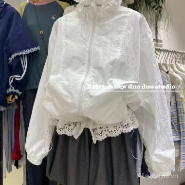 Áo khoác chống nắng mỏng ren – Size lớn, thoáng mát cho mùa hè, giá ưu đãi