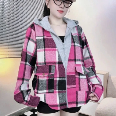 Áo khoác chống nắng sơ mi mix thun gân mã VR10, 2 túi ngoài, freesize 40‑60kg, giá chỉ 200k