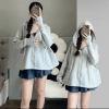 Áo khoác chống nắng Umi cotton dày mịn, form xoè rộng cánh dơi, có túi, UV 2