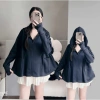 Áo khoác chống nắng Umi cotton dày mịn, form xoè rộng cánh dơi, có túi, UV 6