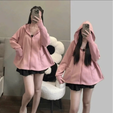 Áo khoác chống nắng Umi cotton dày mịn, form xoè rộng cánh dơi, có túi, UV 8 Áo khoác chống nắng Umi cotton dày mịn, form xoè rộng cánh dơi, có túi, UV 8