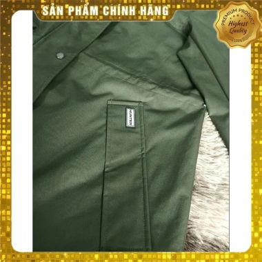 Áo khoác chống nước Hunter cao cấp, thời thượng, chất liệu siêu bền, màu xanh rêu - chỉ 379.000₫