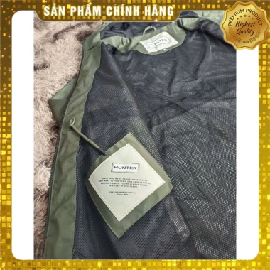 Áo khoác chống nước Hunter cao cấp, thời thượng, chất liệu siêu bền, màu xanh rêu - chỉ 379.000₫