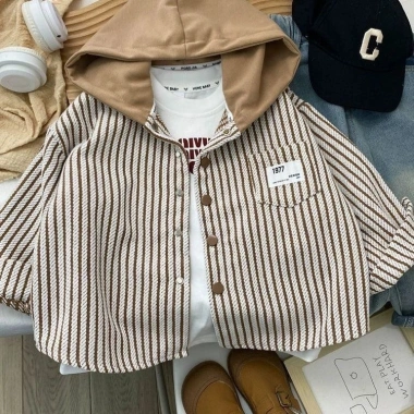 Áo khoác có mũ bé trai 2‑6 tuổi mùa xuân Breezy Monsoon, thoáng khí, thời trang nhẹ, làm mát giá ưu đãi 295k