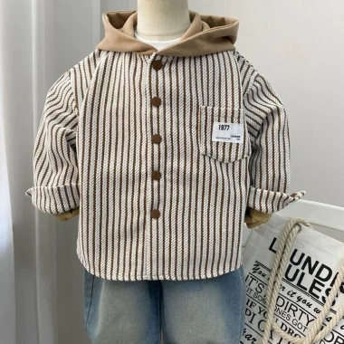 Áo khoác có mũ bé trai 2‑6 tuổi mùa xuân Breezy Monsoon, thoáng khí, thời trang nhẹ, làm mát giá ưu đãi 295k