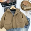 Áo khoác cotton mũ trùm đầu cho bé trai 2-6 tuổi mùa thu, thoáng khí, phong cách nhiệt đới, mát mẻ, thân thiện môi trường 5