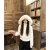 Áo khoác cotton ôm dáng sẵn nâu retro trẻ trung mùa đông ấm áp - Giá chỉ 250.000đ 2