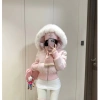 Áo khoác cotton ôm dáng sẵn nâu retro trẻ trung mùa đông ấm áp - Giá chỉ 250.000đ 3