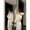 Áo khoác cotton ôm dáng sẵn nâu retro trẻ trung mùa đông ấm áp - Giá chỉ 250.000đ 6