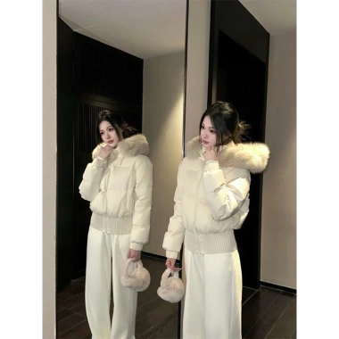 Áo khoác cotton ôm dáng sẵn nâu retro trẻ trung mùa đông ấm áp - Giá chỉ 250.000đ