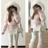 Áo khoác cotton ôm dáng sẵn nâu retro trẻ trung mùa đông ấm áp - Giá chỉ 250.000đ 9