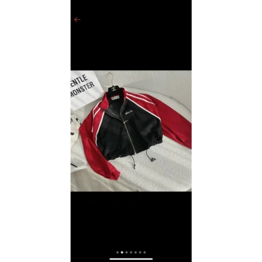 Áo khoác crop top logo thêu form rộng bo xương dây rút MS 02 - Giá 100k, giảm tới 23% thời trang nữ phù hợp mọi dịp