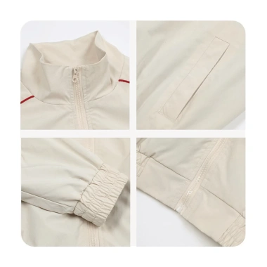 Áo khoác Croptop viền sọc cao cấp Metro, chất gió thoáng mát, bo thun thể thao năng động nữ SNAKA10 - 174.999₫ 3