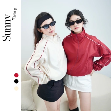 Áo khoác Croptop viền sọc cao cấp Metro, chất gió thoáng mát, bo thun thể thao năng động nữ SNAKA10 - 174.999₫ 4