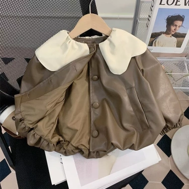 Áo khoác da bé gái mùa thu 2.025 phong cách mới, thời trang trẻ em, chỉ 368.270₫ giảm tới 22% 7