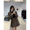 Áo Khoác Dạ Blazer Tweed Nữ Dài - Đi Làm & Đà Lạt Thu Đông CHALI AD2.475 434k 2