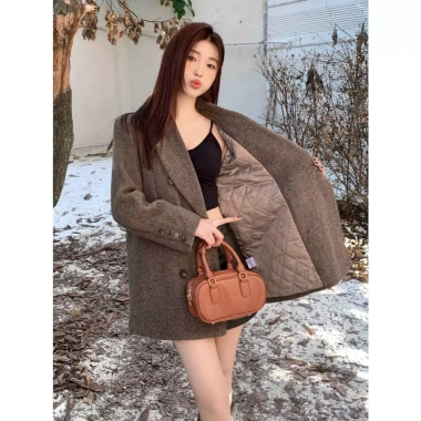 Áo Khoác Dạ Blazer Tweed Nữ Dài - Đi Làm & Đà Lạt Thu Đông CHALI AD2.475 434k 9