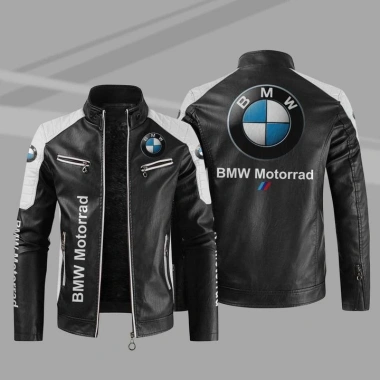 Áo khoác da BMW nam chống gió, chống nước, in logo thời trang thu đông - Giá chỉ 875k 2