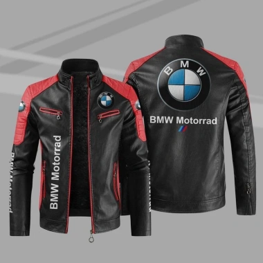 Áo khoác da BMW nam chống gió, chống nước, in logo thời trang thu đông - Giá chỉ 875k 3