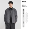 Áo khoác dạ bomber nam YIZHI 2.025 S/S - Cổ caro cao cấp, form rộng streetwear 3