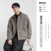 Áo khoác dạ bomber nam YIZHI 2.025 S/S - Cổ caro cao cấp, form rộng streetwear 5