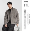 Áo khoác dạ bomber nam YIZHI 2.025 S/S - Cổ caro cao cấp, form rộng streetwear 8