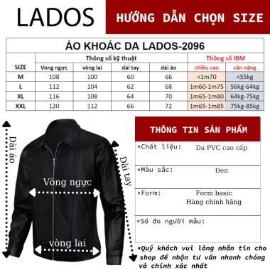 Áo khoác da cổ bẻ nam LADOS-22.119 da PU lót lông nhập khẩu, phong cách cool ngầu, giá 417.000đ 2 Áo khoác da cổ bẻ nam LADOS-22.119 da PU lót lông nhập khẩu, phong cách cool ngầu, giá 417.000đ 2