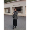 Áo khoác dạ dài form rộng Hàn Quốc - Blazer nữ tweed Lee AD2.495 thu đông giá 539k 3