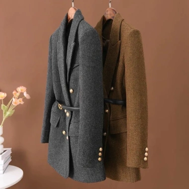 Áo khoác dạ dạng vest cao cấp – Thanh lịch, sang trọng, giá ưu đãi 550.000đ 2