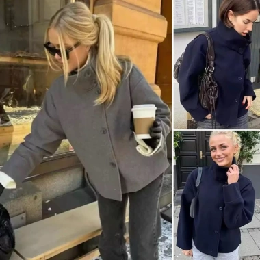 Áo khoác dạ ép Đủ Màu Zara xuất sẵn - ấm áp, nhẹ, giá chỉ 570.000đ giảm 16%