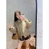 Áo khoác dạ ép khuy cổ AKDEKC - ấm áp, thời trang, giảm 20% còn 350.000₫ 2