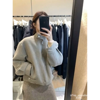 Áo khoác dạ ép khuy cổ AKDEKC - ấm áp, thời trang, giảm 20% còn 350.000₫ 3