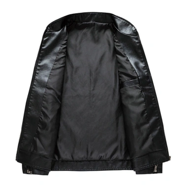 Áo Khoác Da Nam Cổ Đứng Dây Kéo Plus Size 45-130kg Giá Giảm 492.150 VND 7
