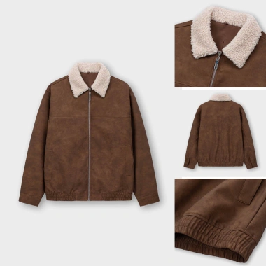Áo Khoác Da Nam KRIK Boxy PU Polyester Cổ Lông Retro Thời Thượng 499.000₫ AK5.159