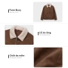 Áo Khoác Da Nam KRIK Boxy PU Polyester Cổ Lông Retro Thời Thượng 499.000₫ AK5.159 3