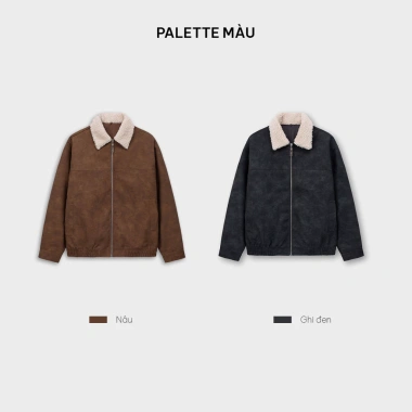 Áo Khoác Da Nam KRIK Boxy PU Polyester Cổ Lông Retro Thời Thượng 499.000₫ AK5.159