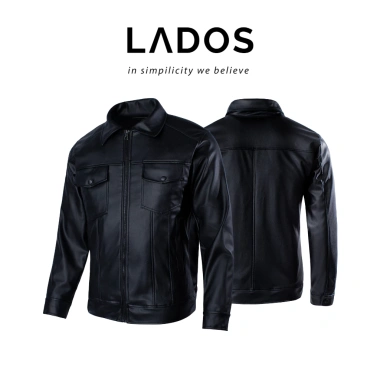 Áo khoác da nam Lados 12.062 lót nhung ấm áp, không bong tróc - Giá ưu đãi 519k 2