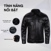Áo khoác da nam Lados 12.062 lót nhung ấm áp, không bong tróc - Giá ưu đãi 519k 4
