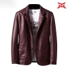 Áo khoác da nam vest đơn giản màu trơn, ngoại cỡ, giảm giá 22% - 862.272 VND 3